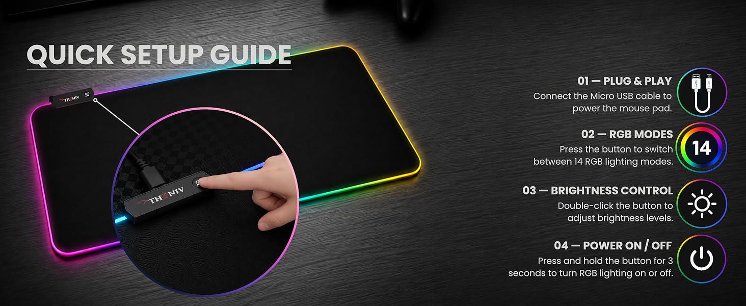 RGB Mouse Pad Extended