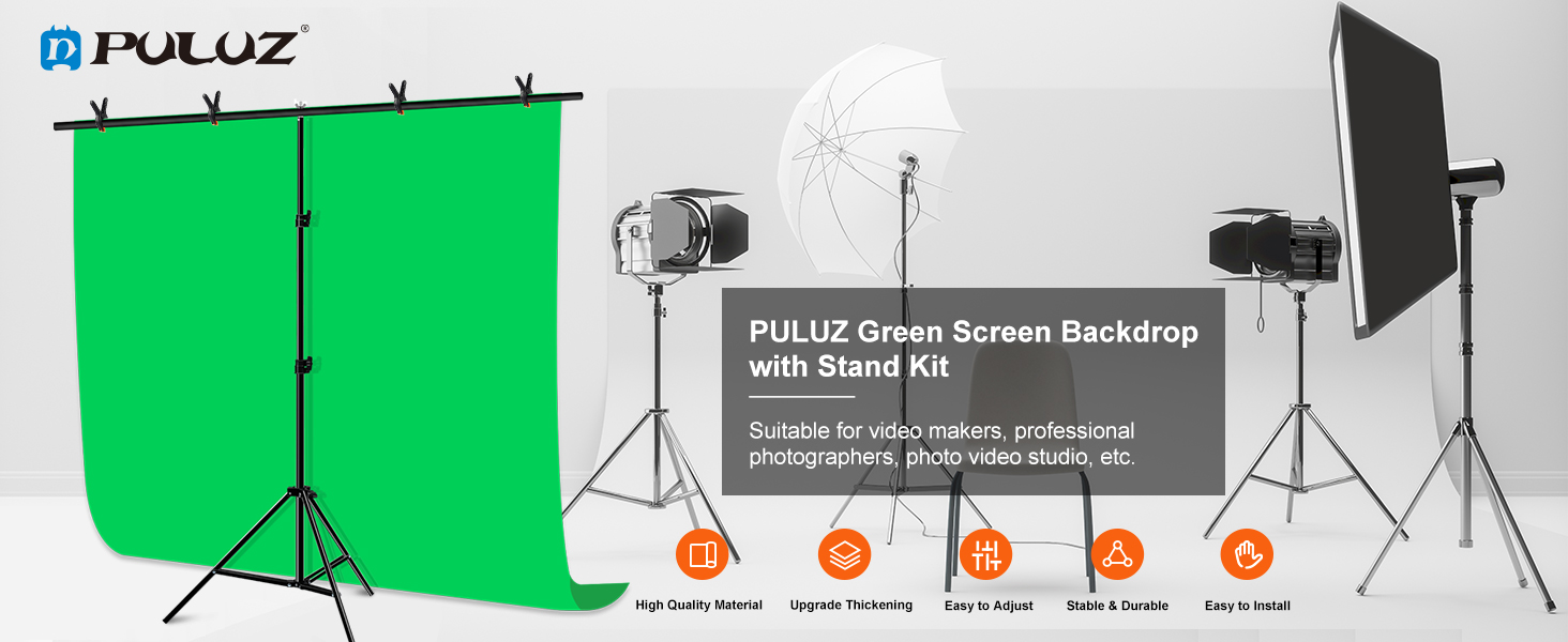 green screen backdrop kit with stand