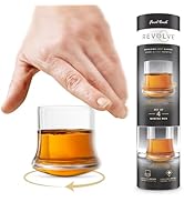 Final Touch Revolve Spinning Shot Glasses – Set of 4 – 2 oz (60ml), LFG4174