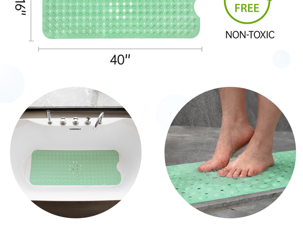 shower safety bath bathtub mat tub bath plastic extra large suction cup soft resistant
