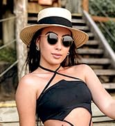 Joopin Vintage Round Sunglasses for Women, Retro Trendy Polarized Sun Glasses UV400 Protection, C...