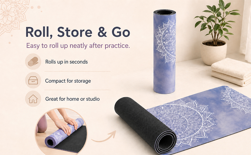 Easy to roll up neatly and convenient to store.