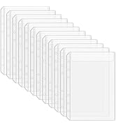Antner 12PCS A5 Binder Pockets No Zipper 6-Hole Budget Cash Envelopes for Small Refillable Notebo...