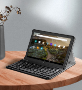 fire hd 10 2021 11th gen lightweight silicone shock absorb kids tri fold skin rotating stand holder