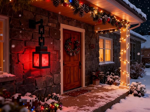Pixelated Lantern Night Light