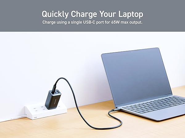Elecom Wall Charger 65 watt 3 Port