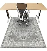48"x60" Office Chair Mat for Hardwood, Under Desk Chair Mat for Home Office, Anti-Slip Office Rug...