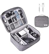 Electronics Organizer, OrgaWise Electronic Accessories Bag Travel Cable Organizer Three-Layer for...