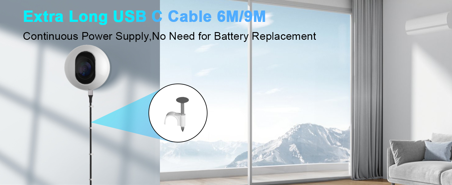 Perfect Length for Extending Security Cameras and Other USB C Device