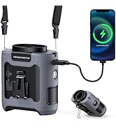morsisho AI Portable Waist Fan Rechargeable 10000mah Belt Shirt Clip On Fan For Body Cooling That...