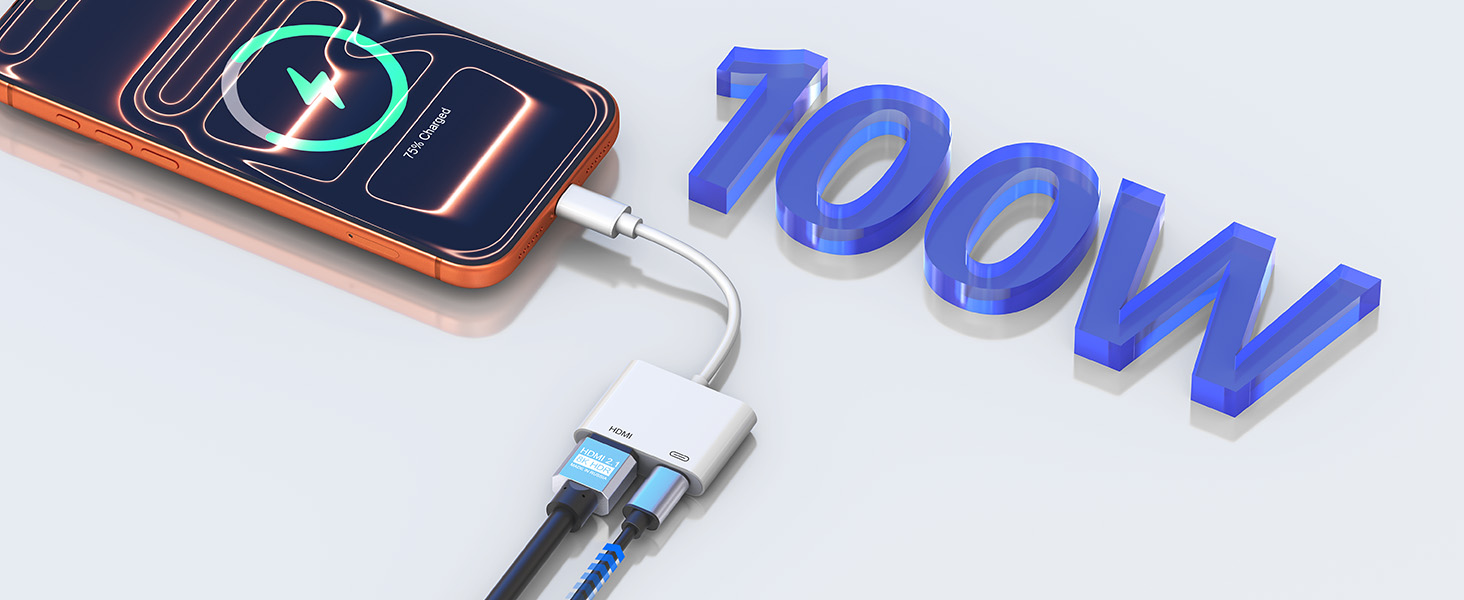 iphone 16 hdmi adapter with charger