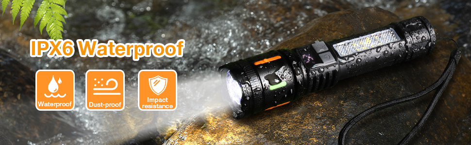 Flashlights High Lumens Rechargeable 3 PCS