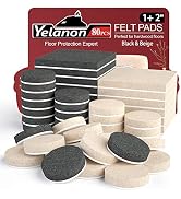 Felt Furniture Pads - 80 Pcs Furniture Pads for Hardwoods Floors, Cuttable Felt Chair Pads, Anti ...