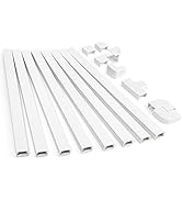 125.6in Cord Hider Kit, ZhiYo Cord Covers for Wall Mounted TV, Paintable Wire Cover for Cords, Tv...