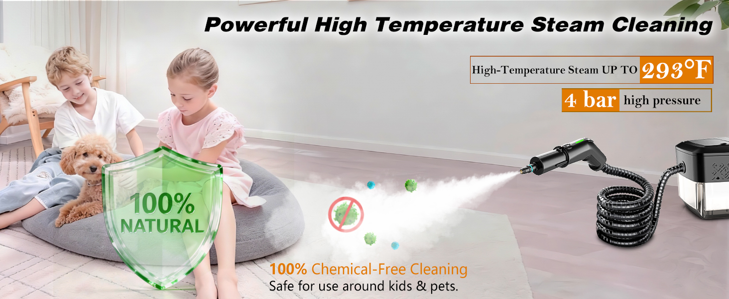 100% Chemical-Free Cleaning