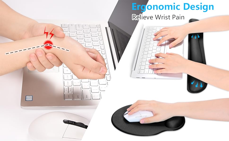 Mouse pad with wrist support