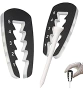 FOWSRHRG 2pcs Golf Tee Height Tool Adjustable T Height Setup - Outdoor Golf Training Aid Precisio...
