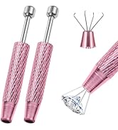 2 PCS Piercing Ball Grabber Tool, 4 - Claw Stainless Steel Jeweler Pick Up Tools,Septum Ball Scre...