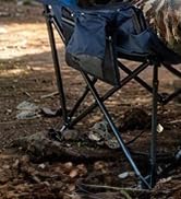 Overmont Oversized XL Camping Chair for Adults - 450lbs Support Heavy-Duty Padded Folding Chair w...