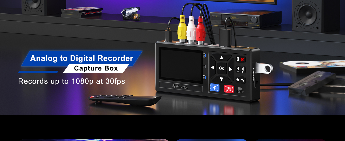 PORTTA VHS to Digital Converter