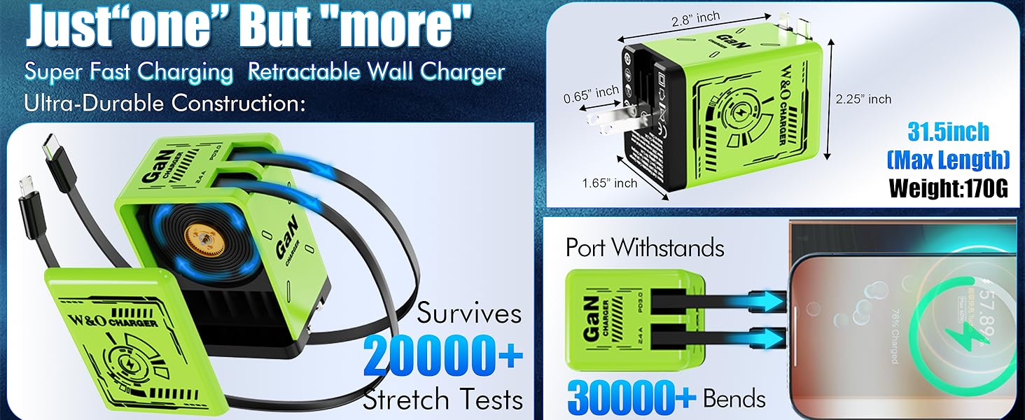 retractable wall charger