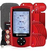 TENS Unit Muscle Stimulator, EMS Massager Machine for Shoulder, Neck, Sciatica and Back Pain Reli...