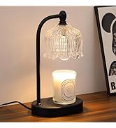 MEIXISUE Black Candle Warmer Lamp with Timer and Dimmer,Flameless Wax Melt Warmer for Jar Candles...