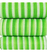 Exfoliating African Net Sponge - 35.5 x 11 inches Pack of 3 - Natural Green - Elastic, Durable an...