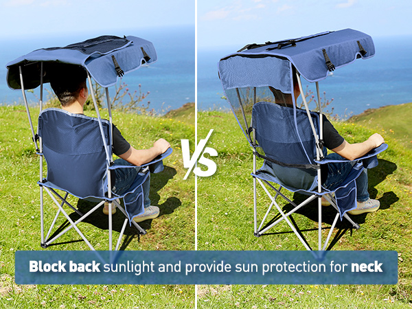 beach chairs with shade