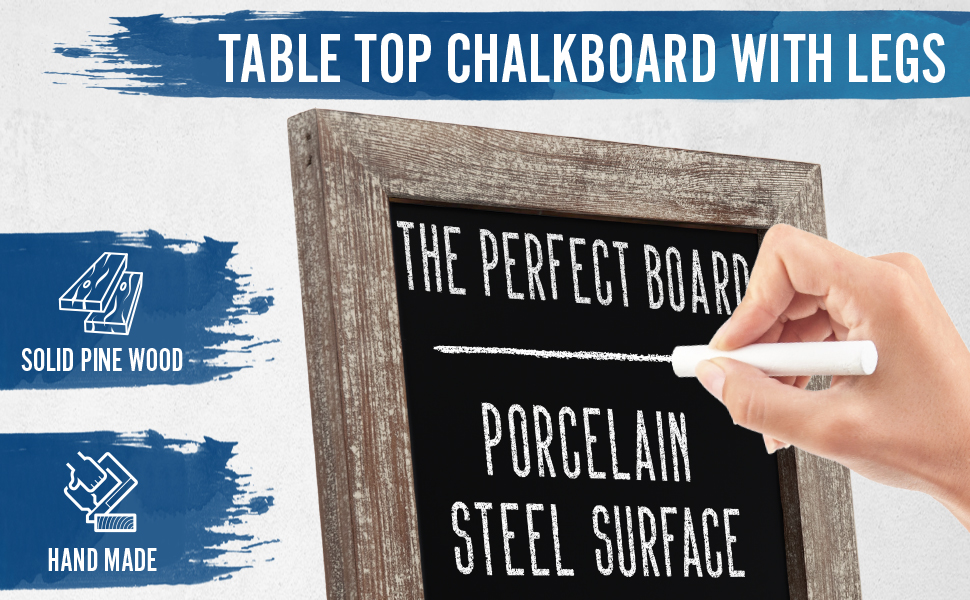 Tabletop Chalkboard Weathered