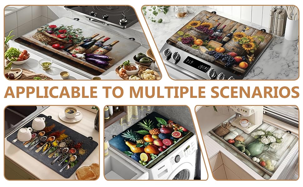 Glass stove top cover