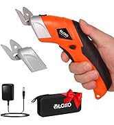 VLOXO Cordless Electric Scissors, Cardboard Cutter Electric Fabric Scissors Box Cutter with Blade...