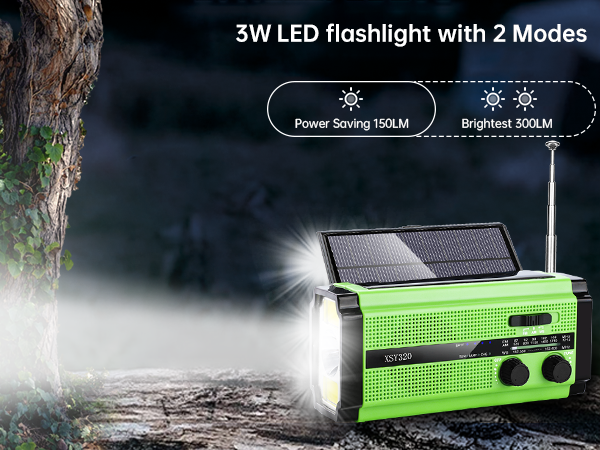 3 LED mode flashlight