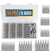 Hfuiqau Drop Shot Fishing Weights, Lead Sinkers, 1/8oz, 3/16oz, 1/4oz, 3/8oz, 1/2oz, for Bass Fis...