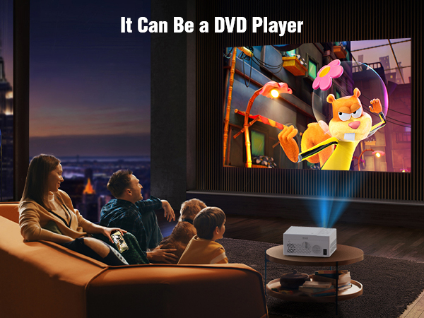 projector with dvd built in