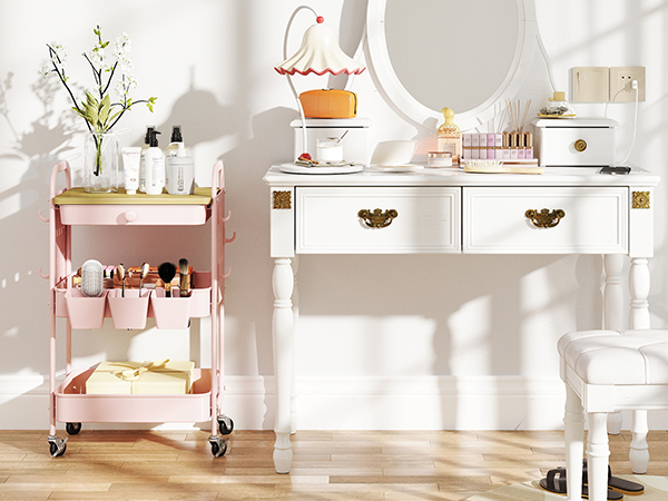 makeup organizer cart