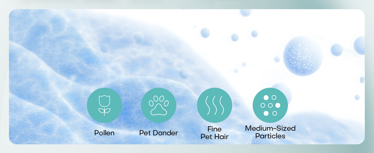 2-Pack Replacement 4-in-1 H13 True HEPA&amp;Efficiency Activated Carbonfor Pet Hair Odors Pollen Smoke