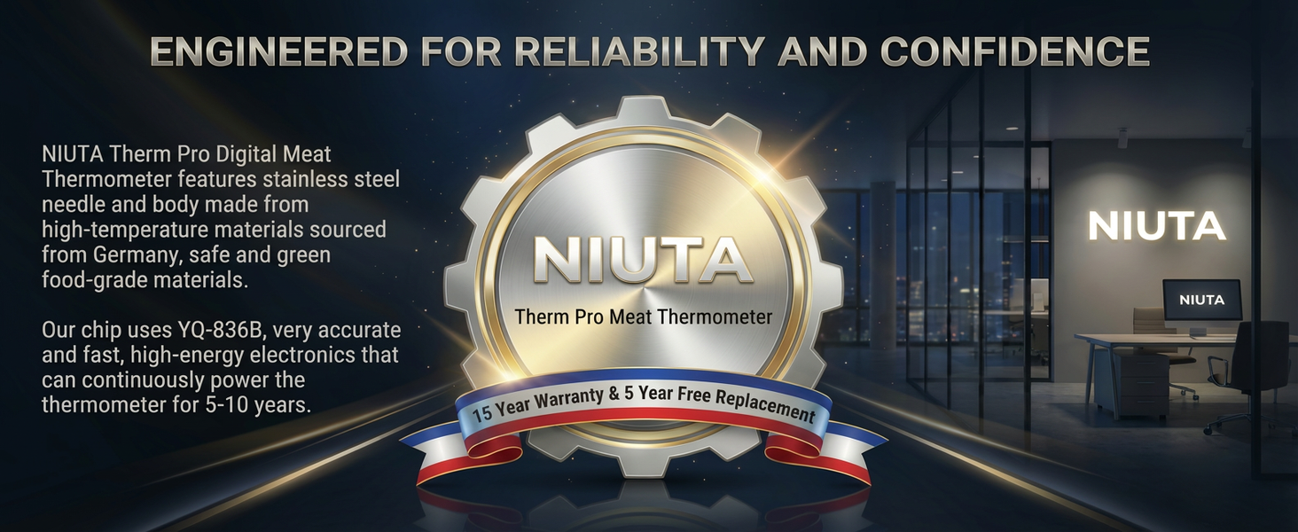 NIUTA,Alpha Grillers Themoworks Thermapen, Weber, MaverickMeat Thermometer,ThermoPro