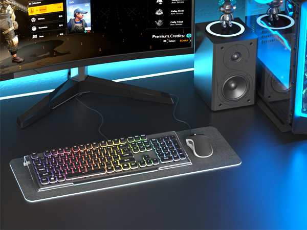 Acrylic Tilted Computer Keyboard Holder