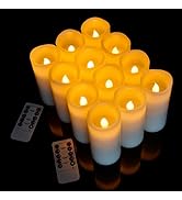 Vinkor Flameless Candles Battery Operated Candles Real Wax Pillar LED Candles with 10-Key Remote ...