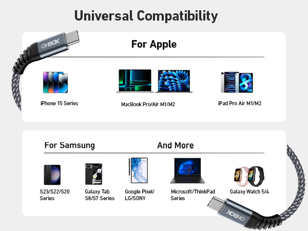 usb c to usb c charging cable