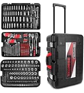 KingTool 408-Piece Mechanic Tool Set - Socket Set with Heavy Duty Tool Box Storage Case for Home,...