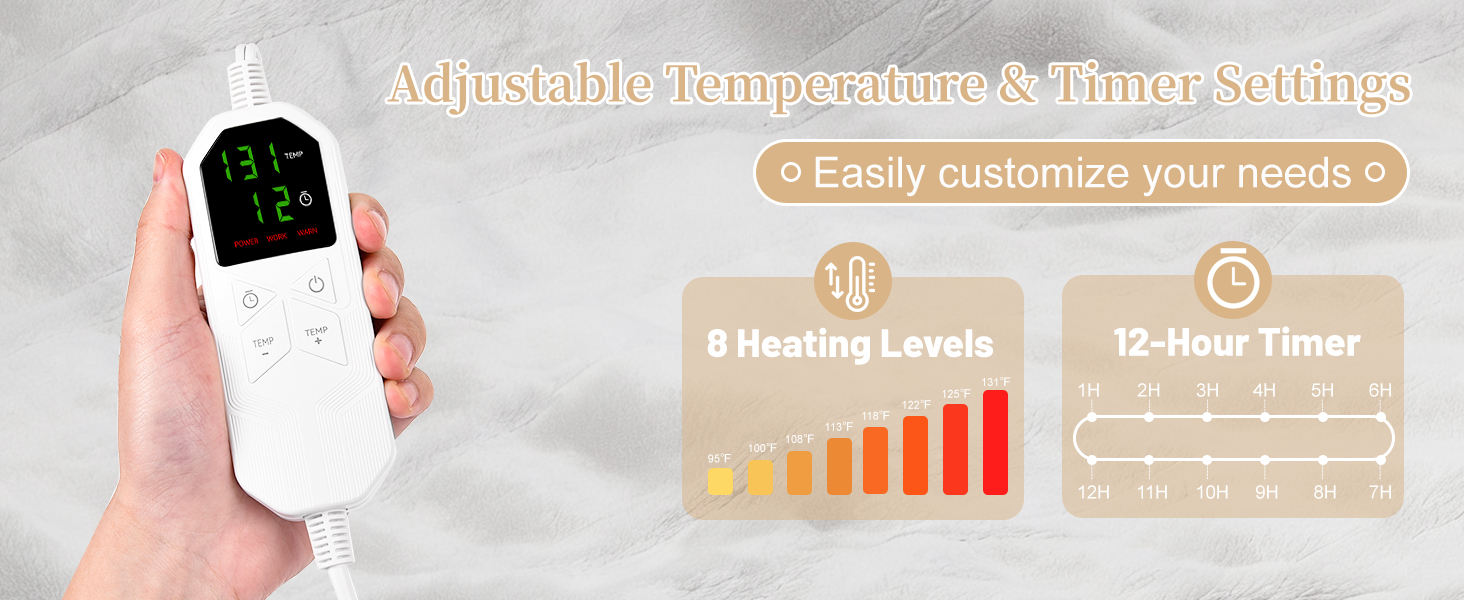 Adiustable Temperature &amp;amp; Timer Settings