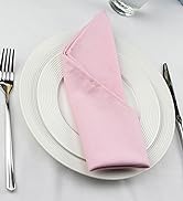 wedding cloth napkins pink 006
