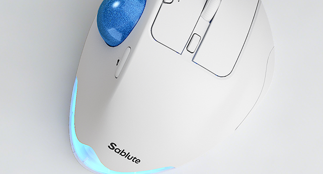 Wireless Trackball Mouse, Ergonomic Bluetooth Rechargeable Computer Mouse