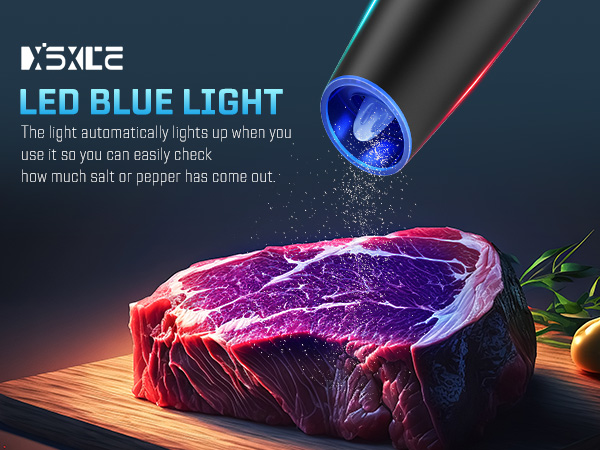 electric salt and pepper grinder set