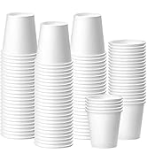 100 Pack 3oz White Paper Cups, Bathroom Cups Disposable,Moushwash Cups Small Snack Cups for Water...