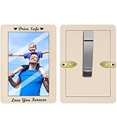 YM E-Bright Car Picture Holder, 1Pack Car Visor Photo Clip with Acrylic Protective Cover Sun Viso...