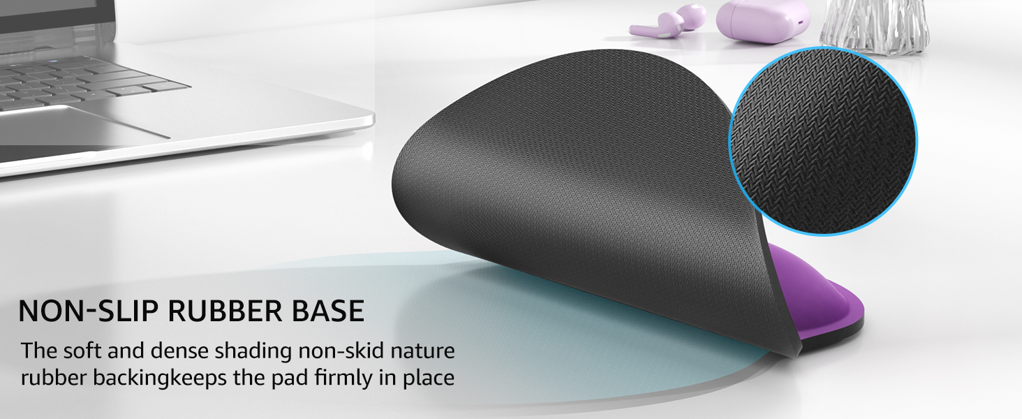 non-slip rubber base
