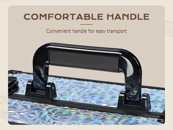 BYOOTIQUE Rolling Makeup Train Case 4in1 Cosmetic Trolley Organizer Travel Case